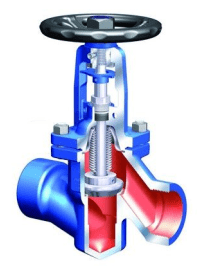Клапан запорный 45.005 ARI-STOBU  PN40, кованная сталь 1.0460, под приварку (PN 40, DN 500)