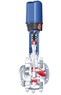 Клапан регулирующий 12.422 ARI-STEVI® Pro  PN16 EN-JL1040/граф фл (DN200 Kvs=630 с прив. Auma SAR 10.2, IP68 400V, пот., к.выкл.)