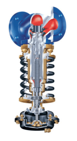 Редукционный клапан  701 ARI-PREDU®  PN25 с приводом DMA80, EN-JL1049/EPDM (-40°C - +130°C), Рср=2,0 - 5,0 бар фланцевый (DN40 PN16 Kvs=20)