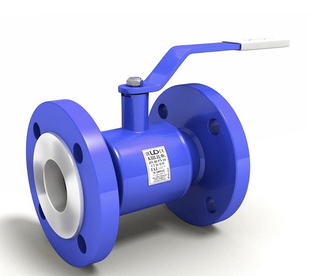 Кран шаровой равнопроходной LD КШЦФ PN40, Сталь 20 / Нерж. сталь 1.4021 / PTFE, фланец/фланец