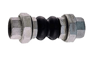 Компенсатор антивибрационный GENEBRE 2830 07 DN032 PN10, корпус - EPDM + Nylon, резьбовое соединение - оцинкованная углеродистая сталь, ВР/ВР