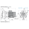 Насос МВ 120, PVDF,  VITON, B