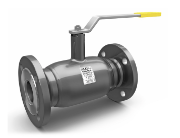 Кран шаровой полнопроходной LD КШЦФ PN40, Сталь 20 / Нерж. сталь 1.4021 / PTFE, фланец/фланец (DN25 PN40 КШ.Ц.Ф.025.040.02 полн.)